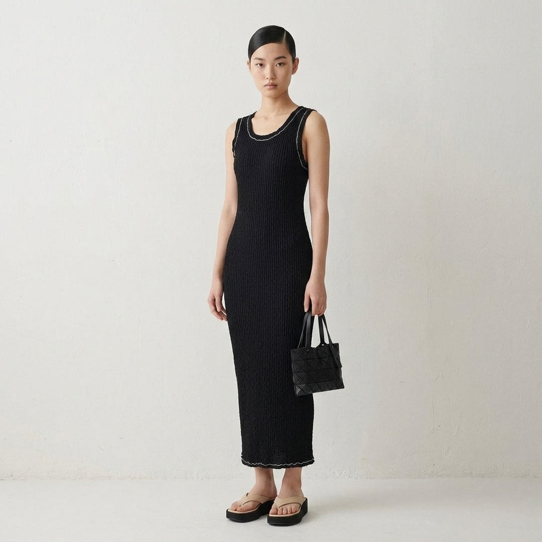 Wavelet Woven Midi Dress | ISSEY MIYAKE | Club21 - lifestyle