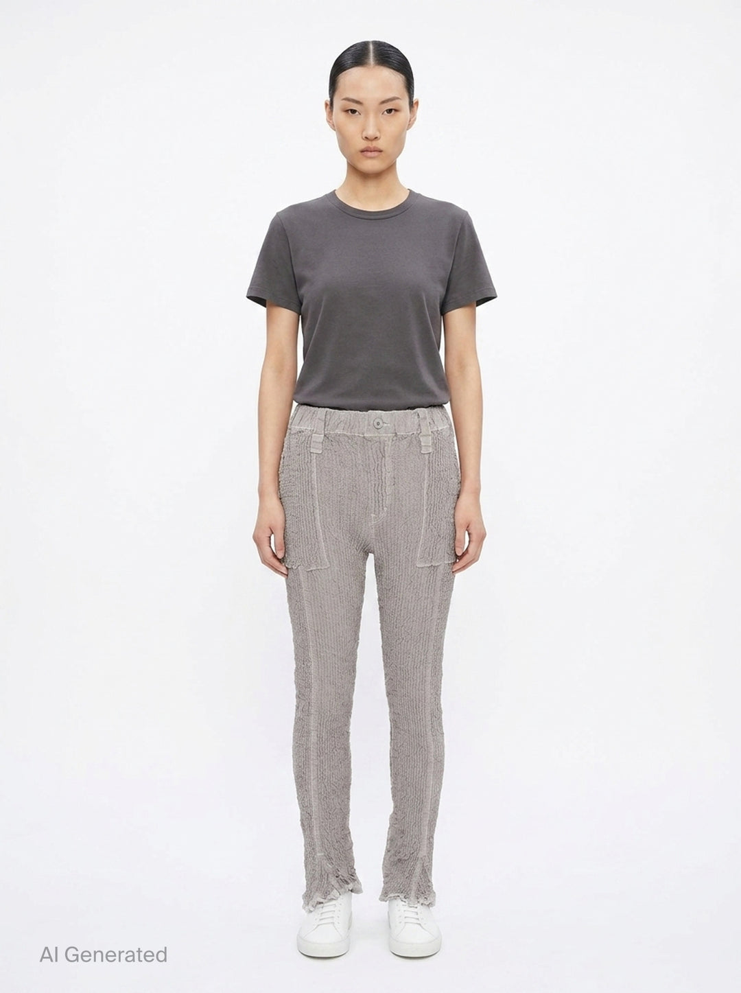 Wavelet Woven Pants | ISSEY MIYAKE | Club21 - front