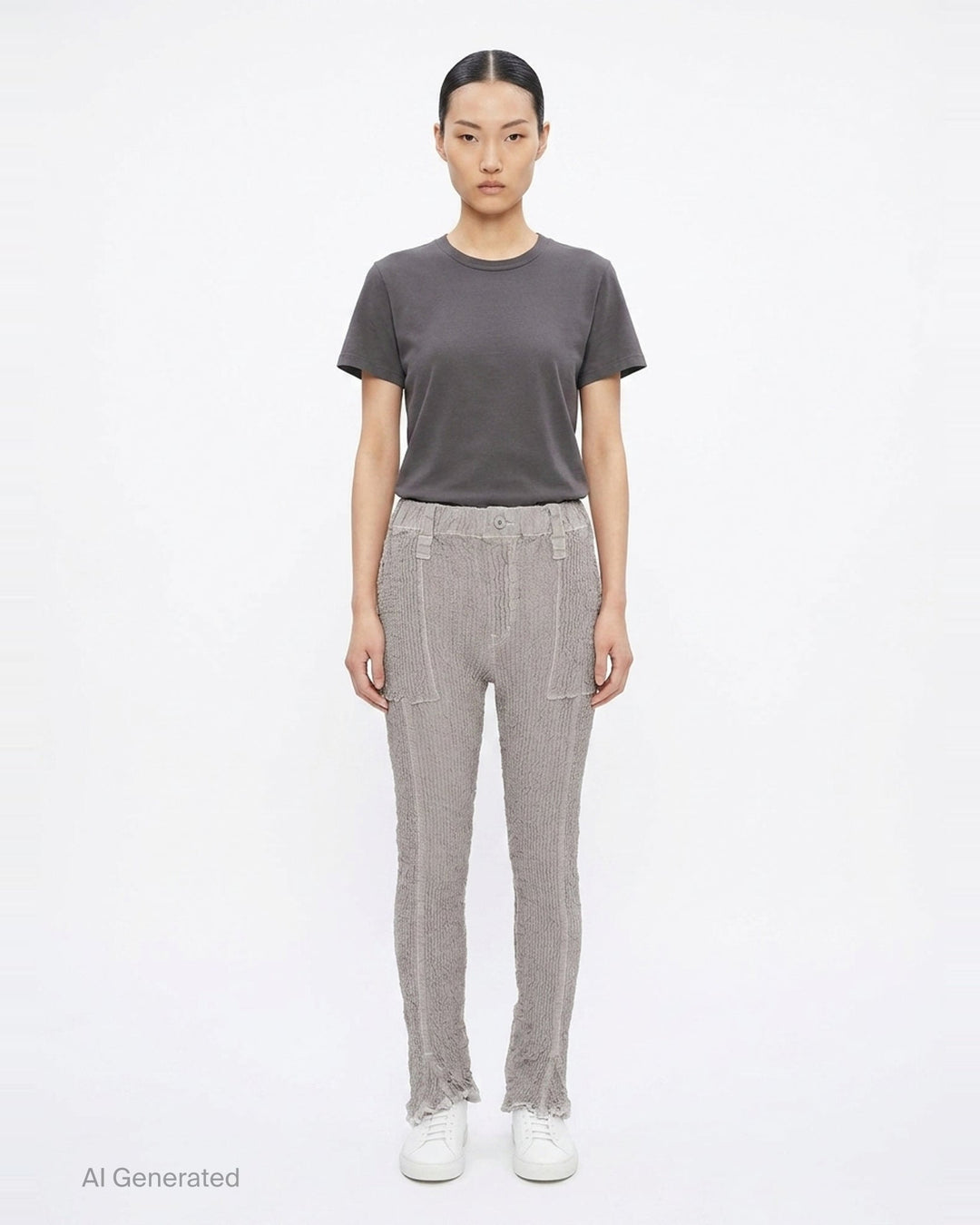 Wavelet Woven Pants | ISSEY MIYAKE | Club21 - front