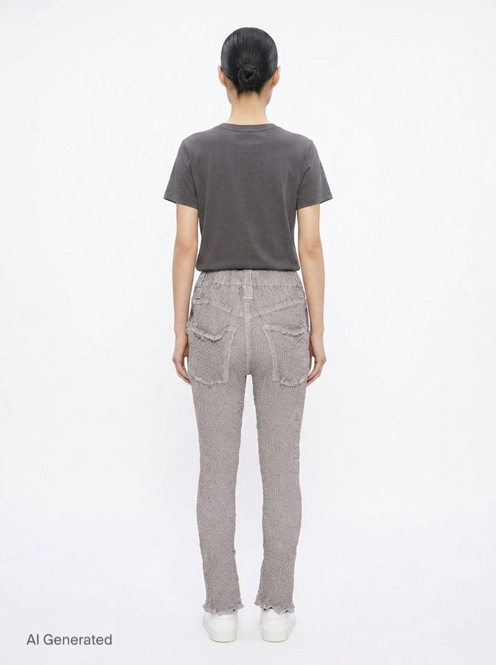 Wavelet Woven Pants | ISSEY MIYAKE | Club21 - back