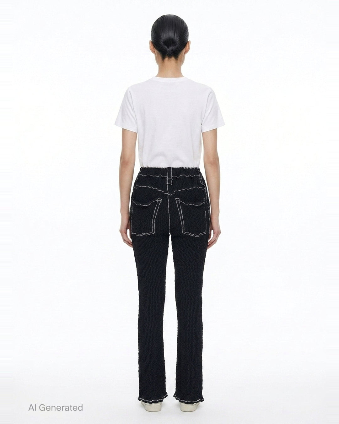 Wavelet Woven Pants | ISSEY MIYAKE | Club21 - back