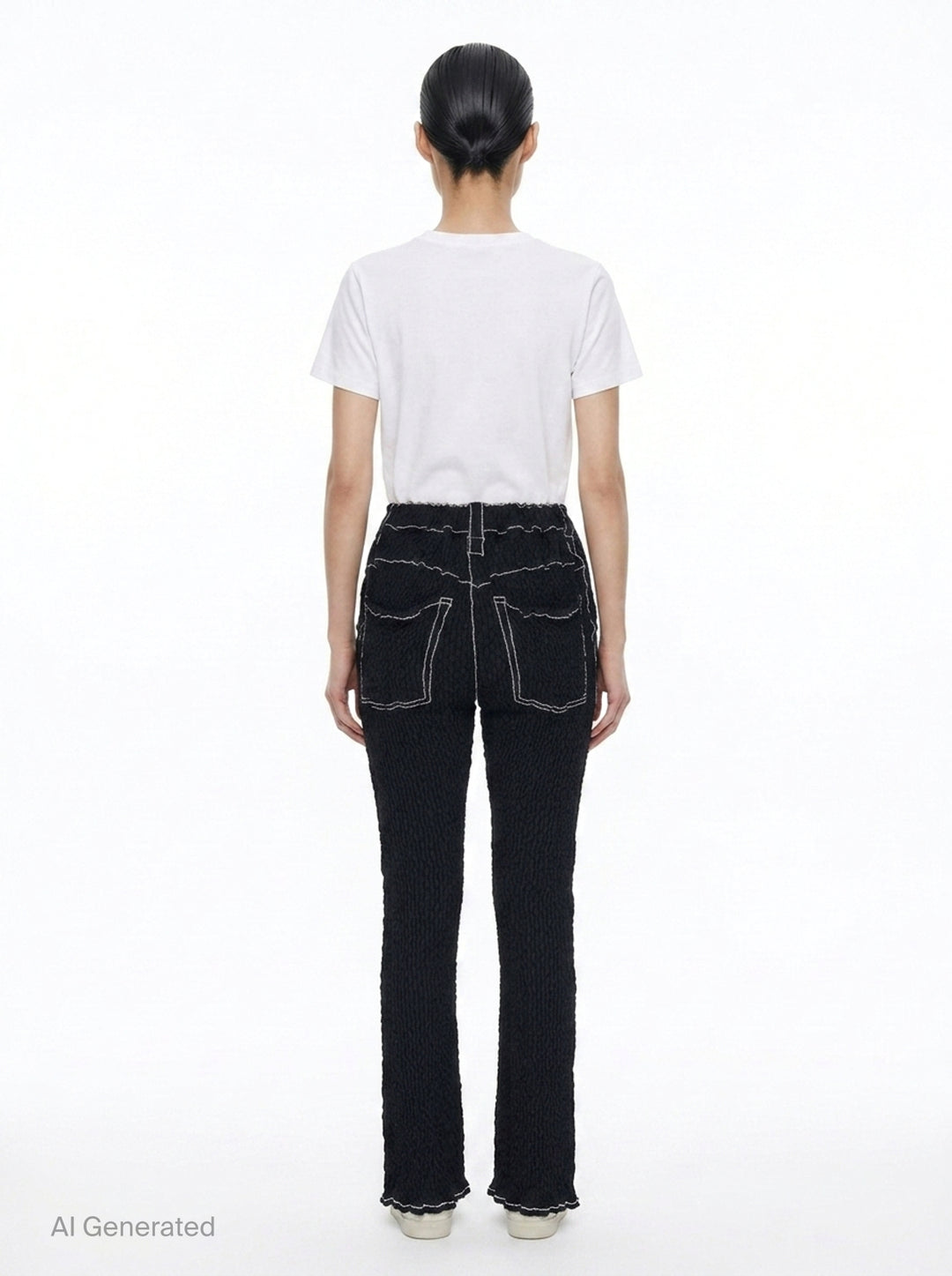 Wavelet Woven Pants | ISSEY MIYAKE | Club21 - back