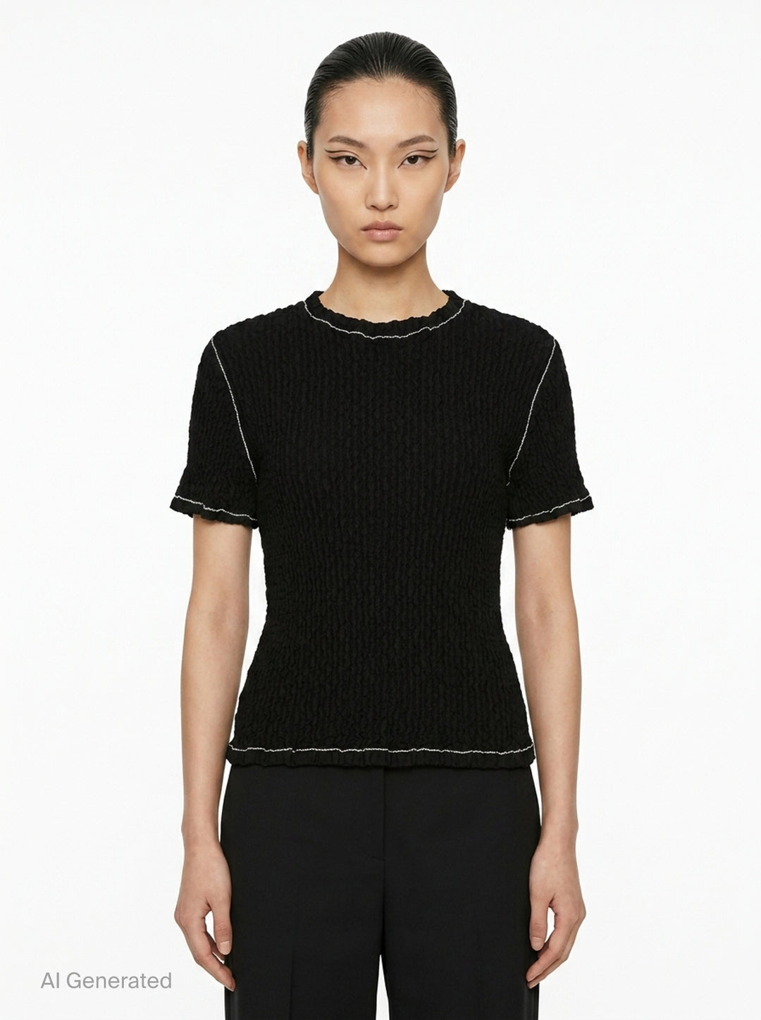 Wavelet Woven Top | Issey Miyake | Club21 - front