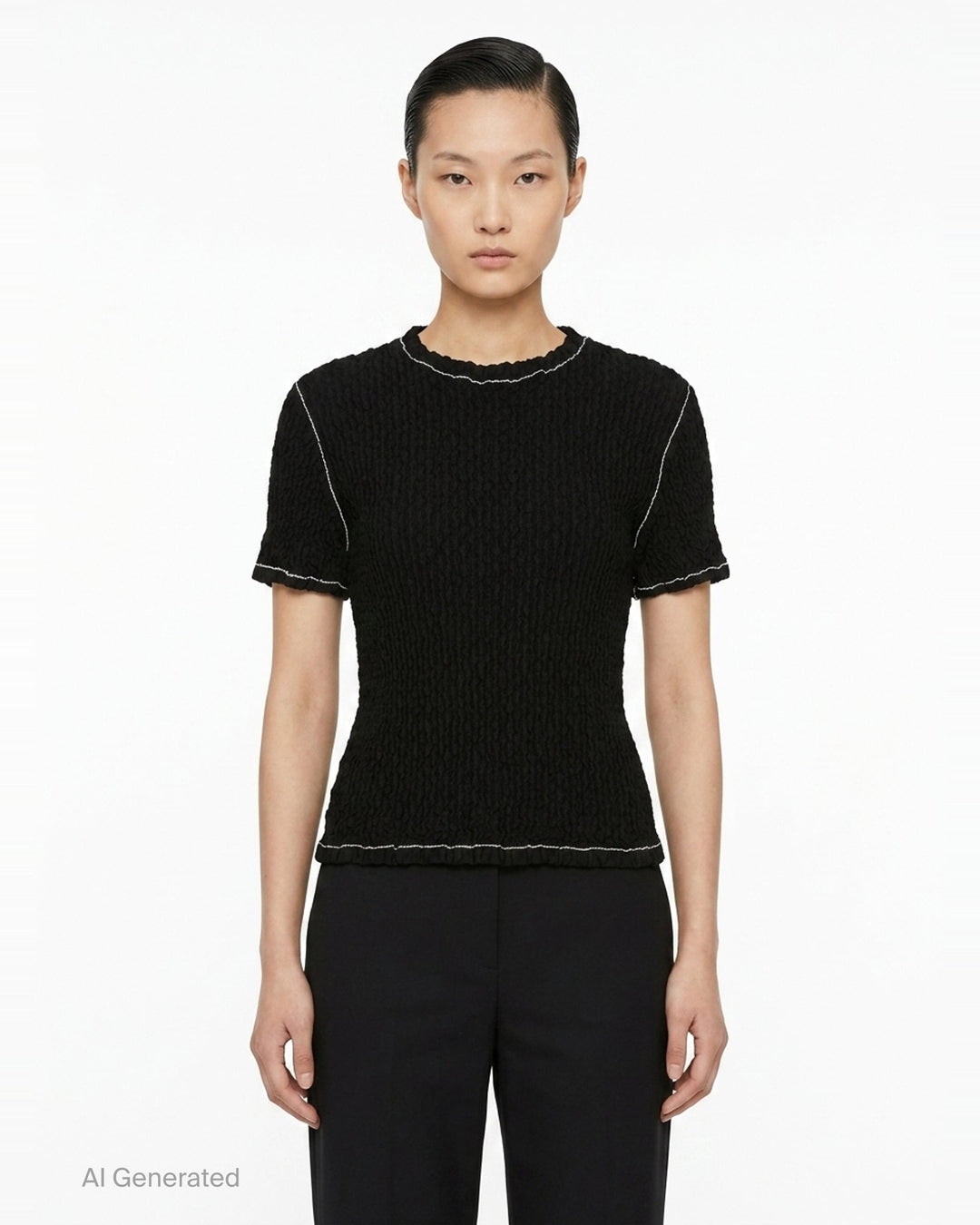 Wavelet Woven Top | Issey Miyake | Club21 - front