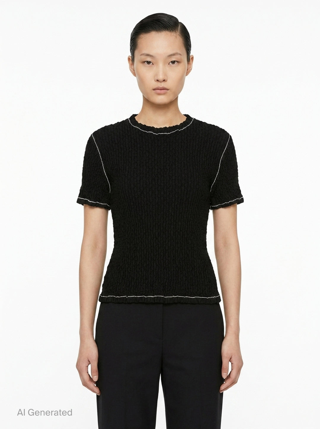 Wavelet Woven Top | Issey Miyake | Club21 - front