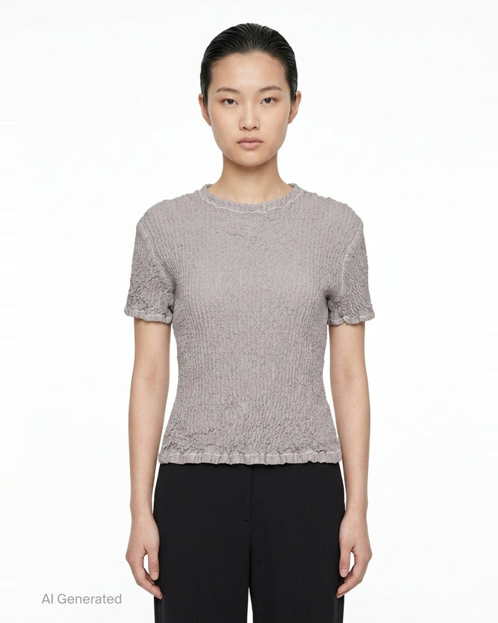 Wavelet Woven Top | Issey Miyake | Club21 - front
