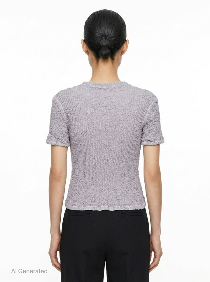 Wavelet Woven Top | Issey Miyake | Club21 - back