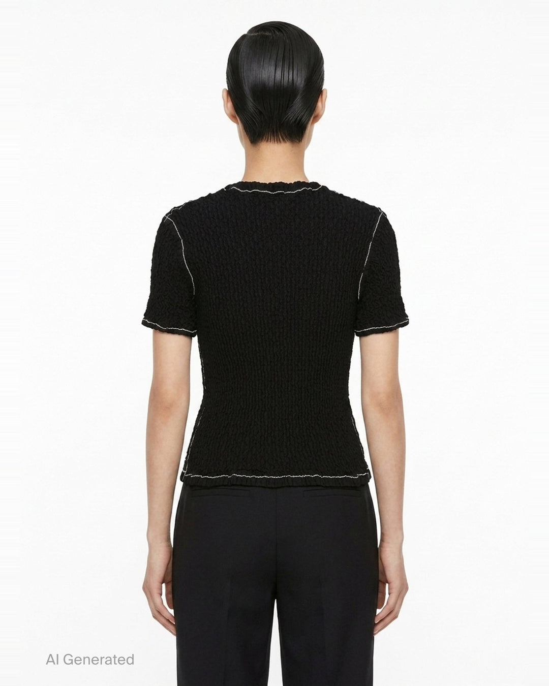 Wavelet Woven Top | Issey Miyake | Club21 - back