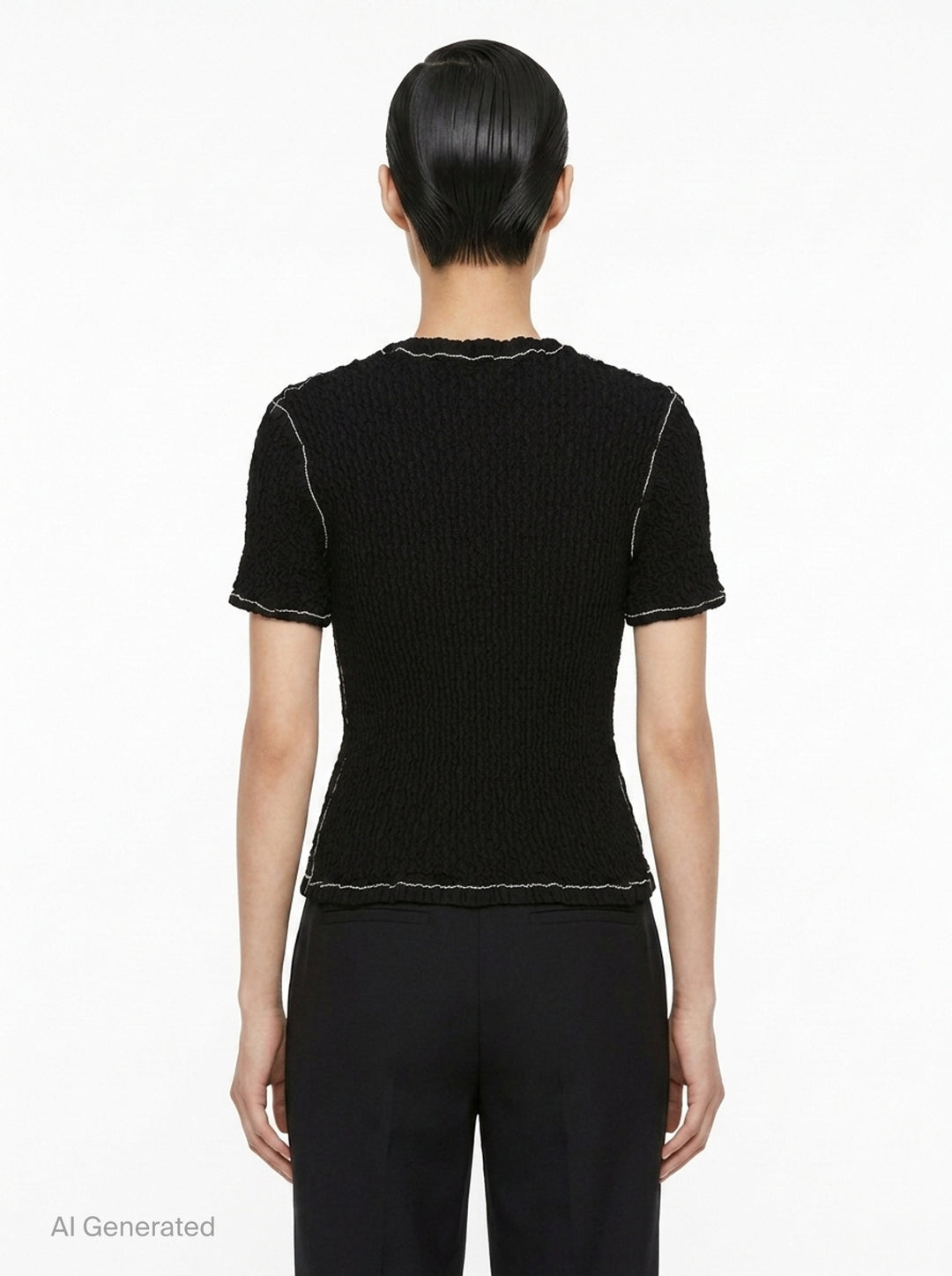 Wavelet Woven Top | Issey Miyake | Club21 - back