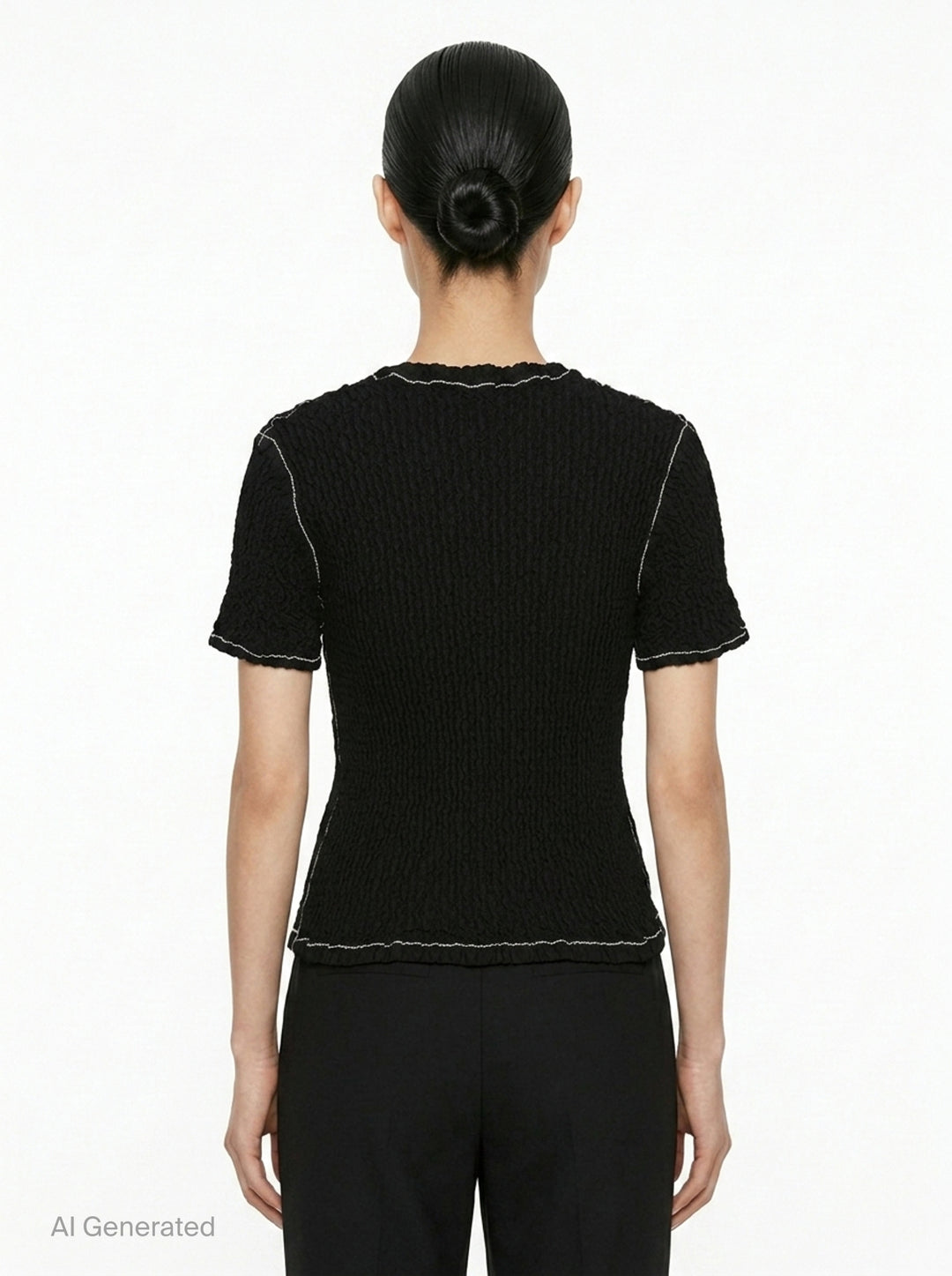 Wavelet Woven Top | Issey Miyake | Club21 - back