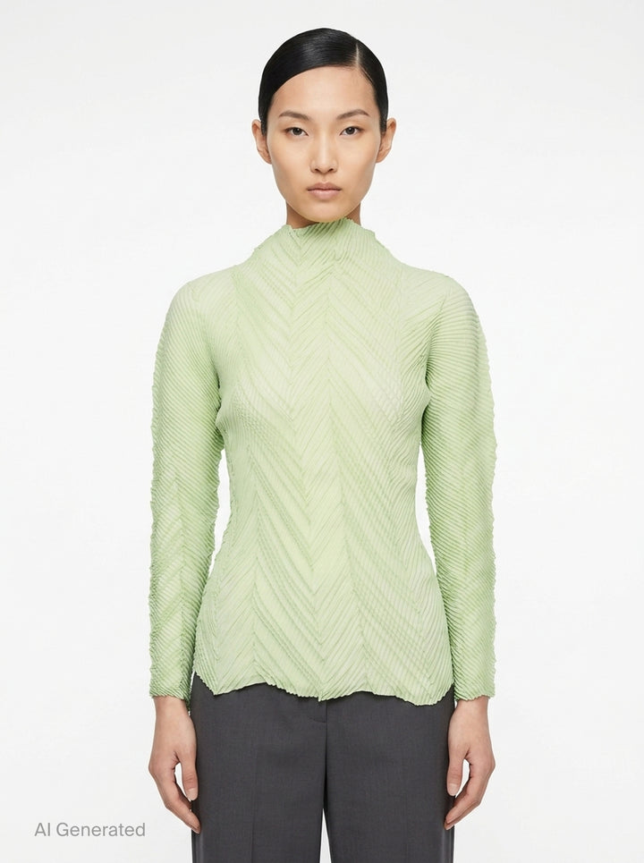 Zigzag Pleats Top | Issey Miyake | Club21 - front