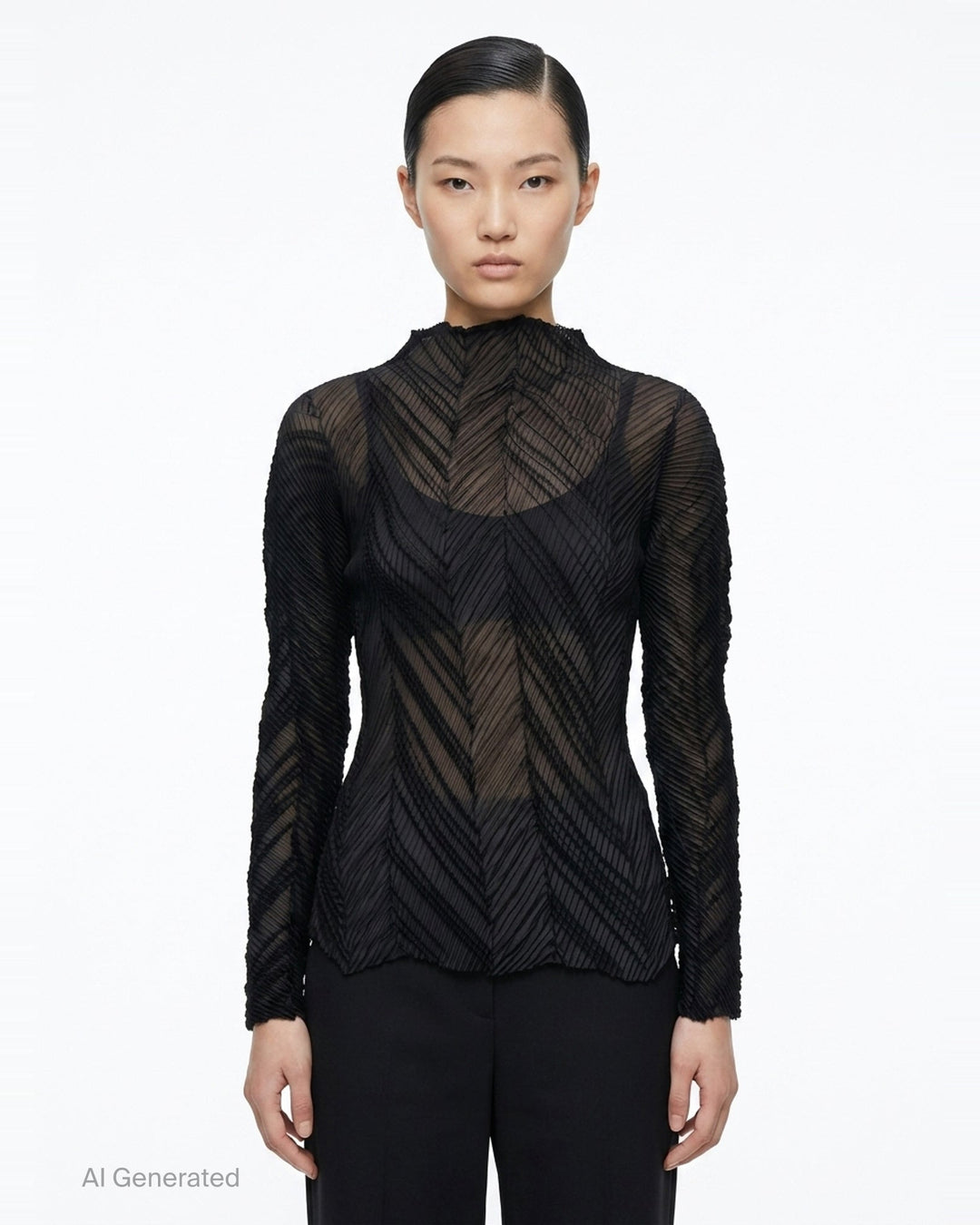 Zigzag Pleats Top | Issey Miyake | Club21 - front