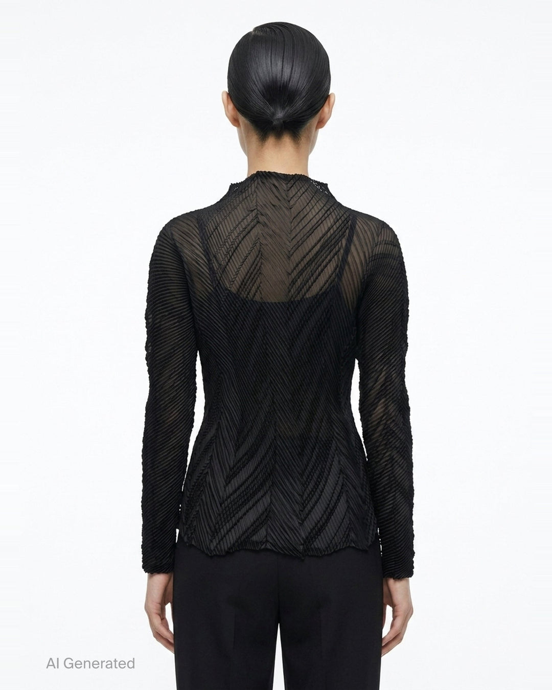 Zigzag Pleats Top | Issey Miyake | Club21 - back