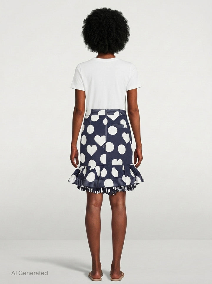 Cabana Ruffle Midi Skirt | Jacquemus | Club21 - back