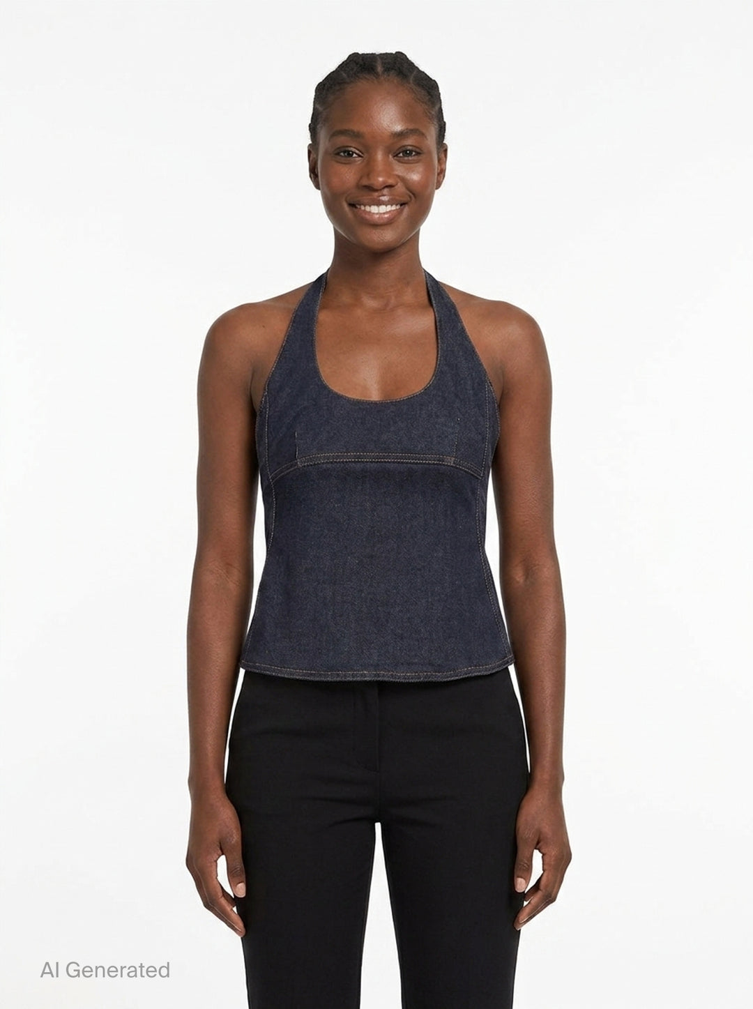 De-Nimes Lavoir Halter Top | Jacquemus | Club21 - front