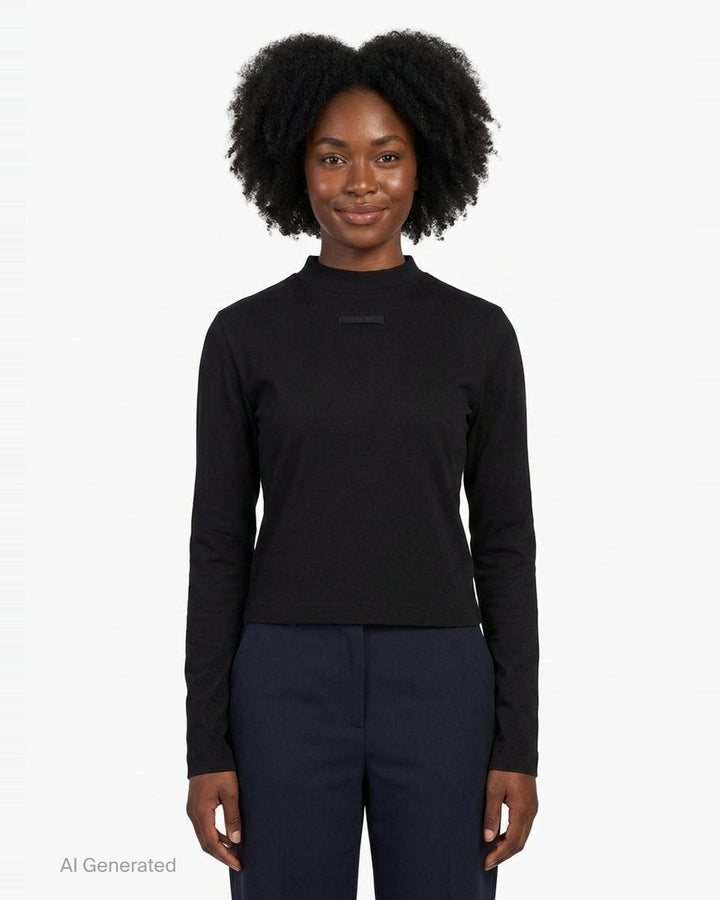 Gros Grain Long Sleeve Tee | Jacquemus | Club21 - front