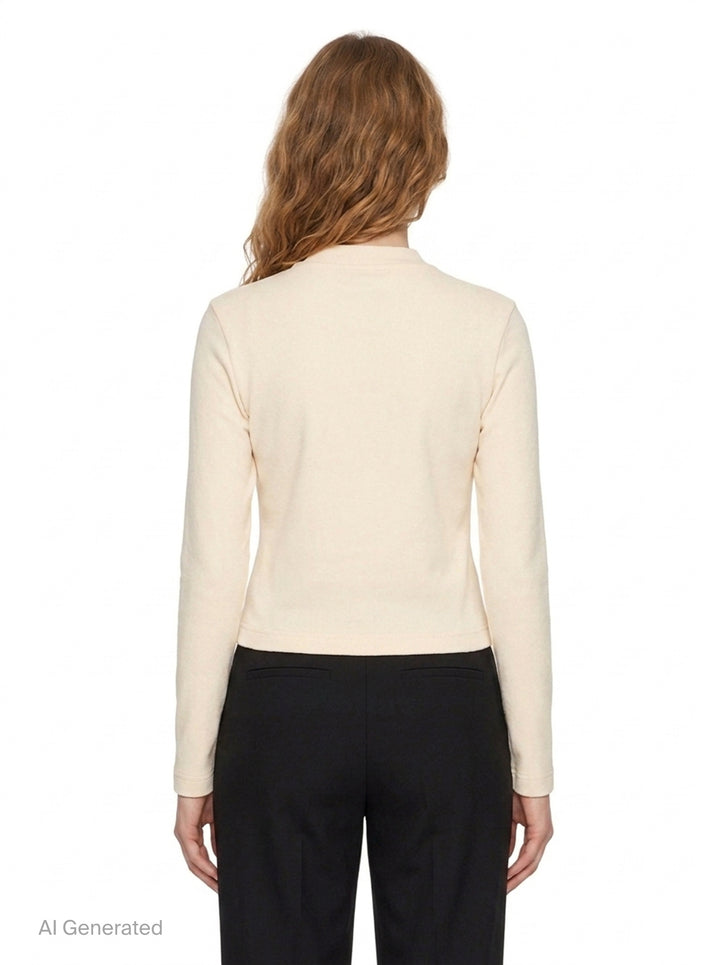 Gros Grain Long Sleeve Tee | Jacquemus | Club21 - back