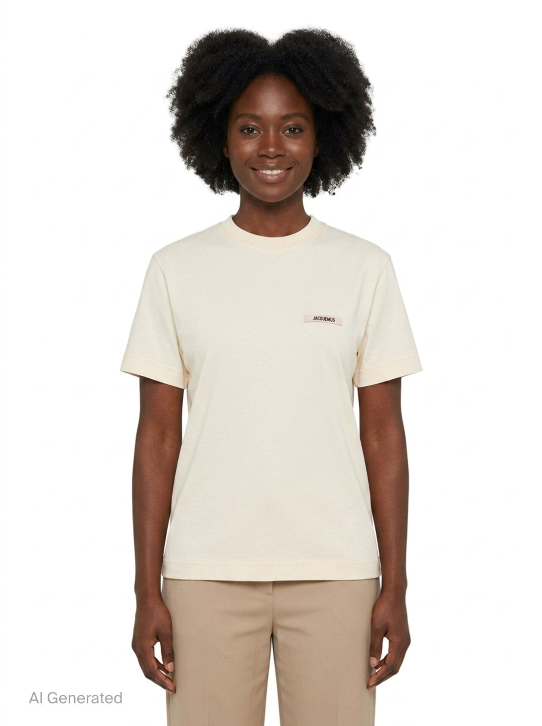 Gros Grain Short Sleeve Tee | Jacquemus | Club21 - front