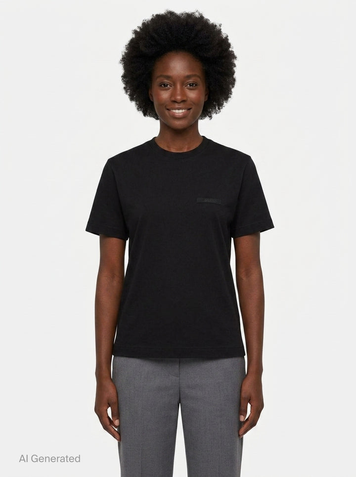 Gros Grain Short Sleeve Tee | Jacquemus | Club21 - front