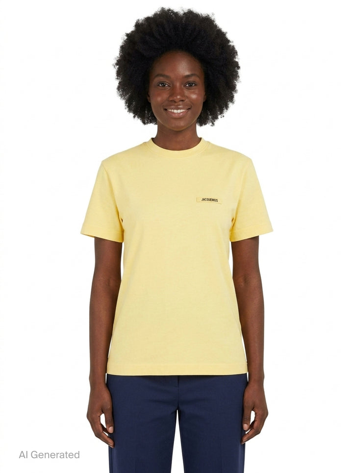 Gros Grain Short Sleeve Tee | Jacquemus | Club21 - front
