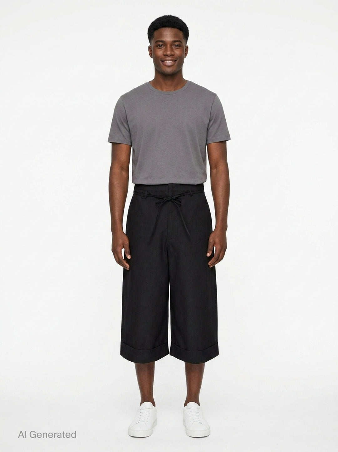 Marin Wide-Leg Cropped Pants | Jacquemus | Club21 - front