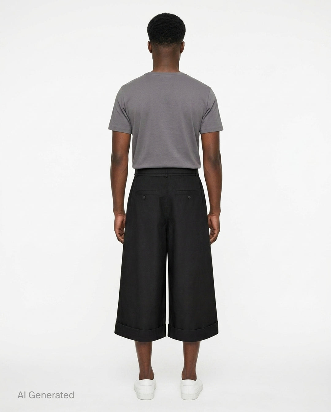 Marin Wide-Leg Cropped Pants | Jacquemus | Club21 - back