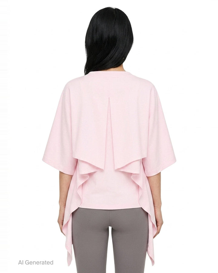 Moisson Flutter Sleeve Tee | Jacquemus | Club21 - back