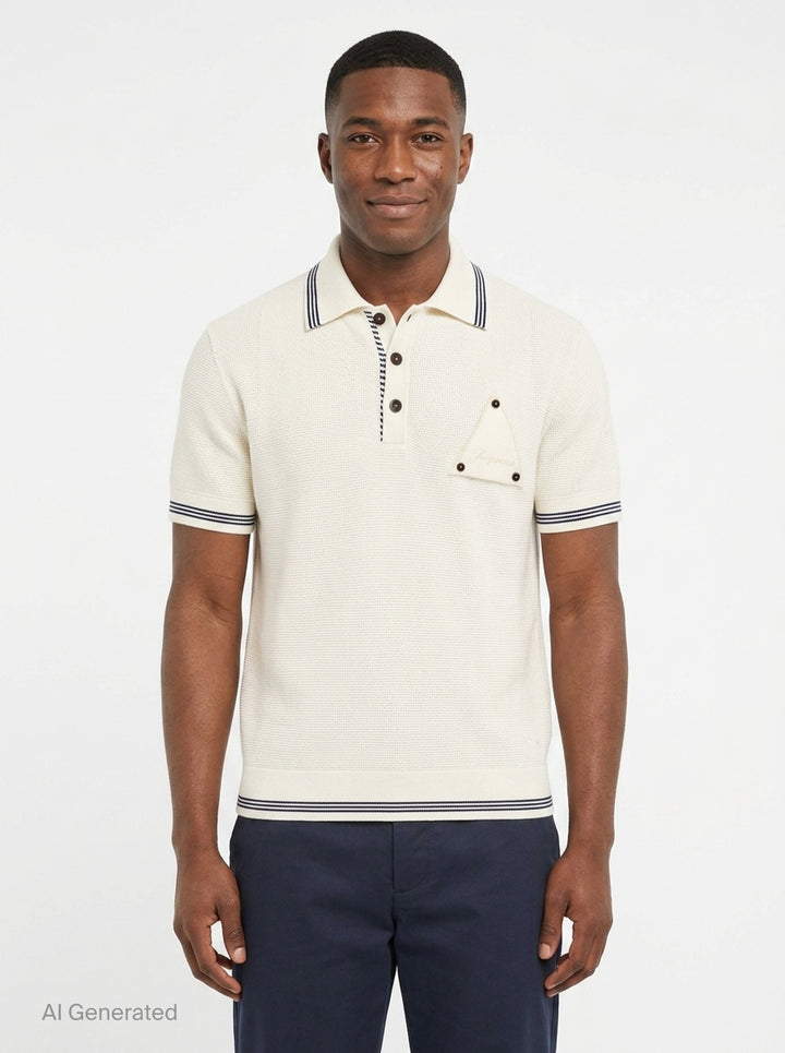 Voilier Knit Polo | Jacquemus | Club21 - front