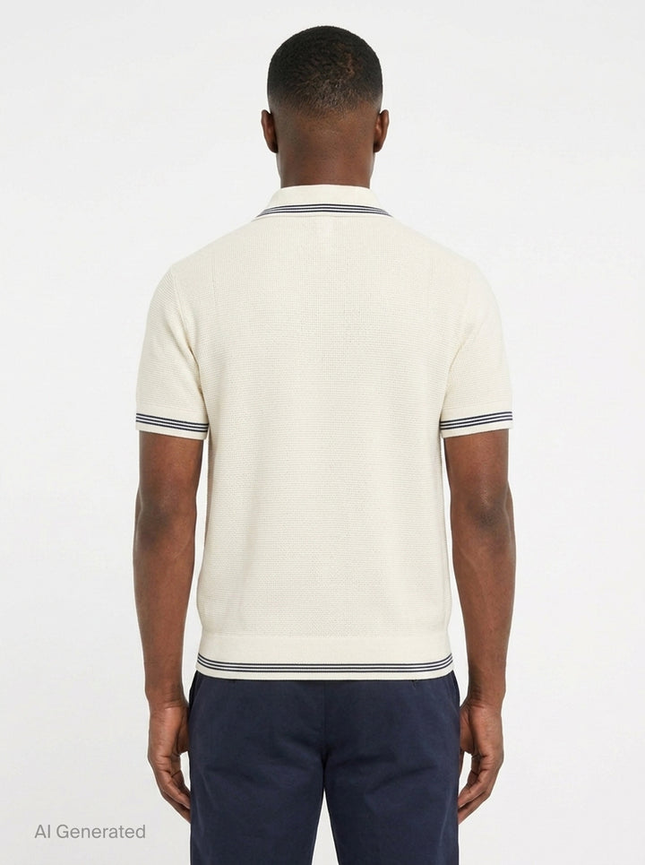 Voilier Knit Polo | Jacquemus | Club21 - back