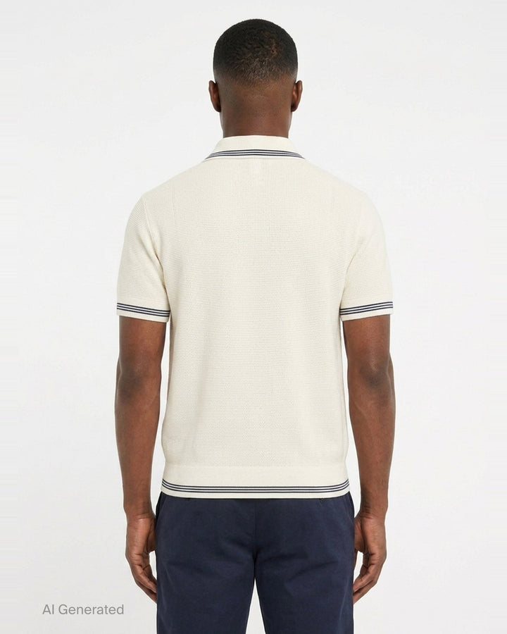Voilier Knit Polo | Jacquemus | Club21 - back