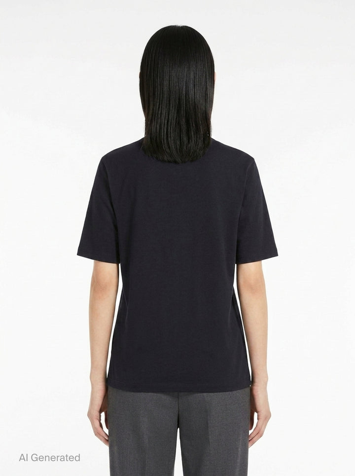 Cotton Basic Short Sleeve Tee | Jil Sander | Club21 - back