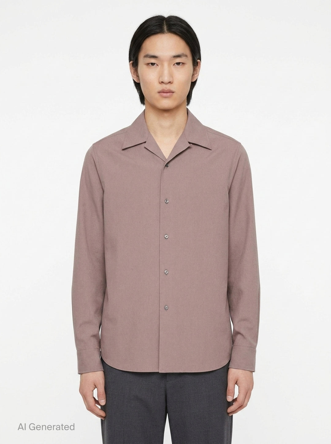 Crispy Washed Cotton Long Sleeve Shirt | Jil Sander | Club21 - front
