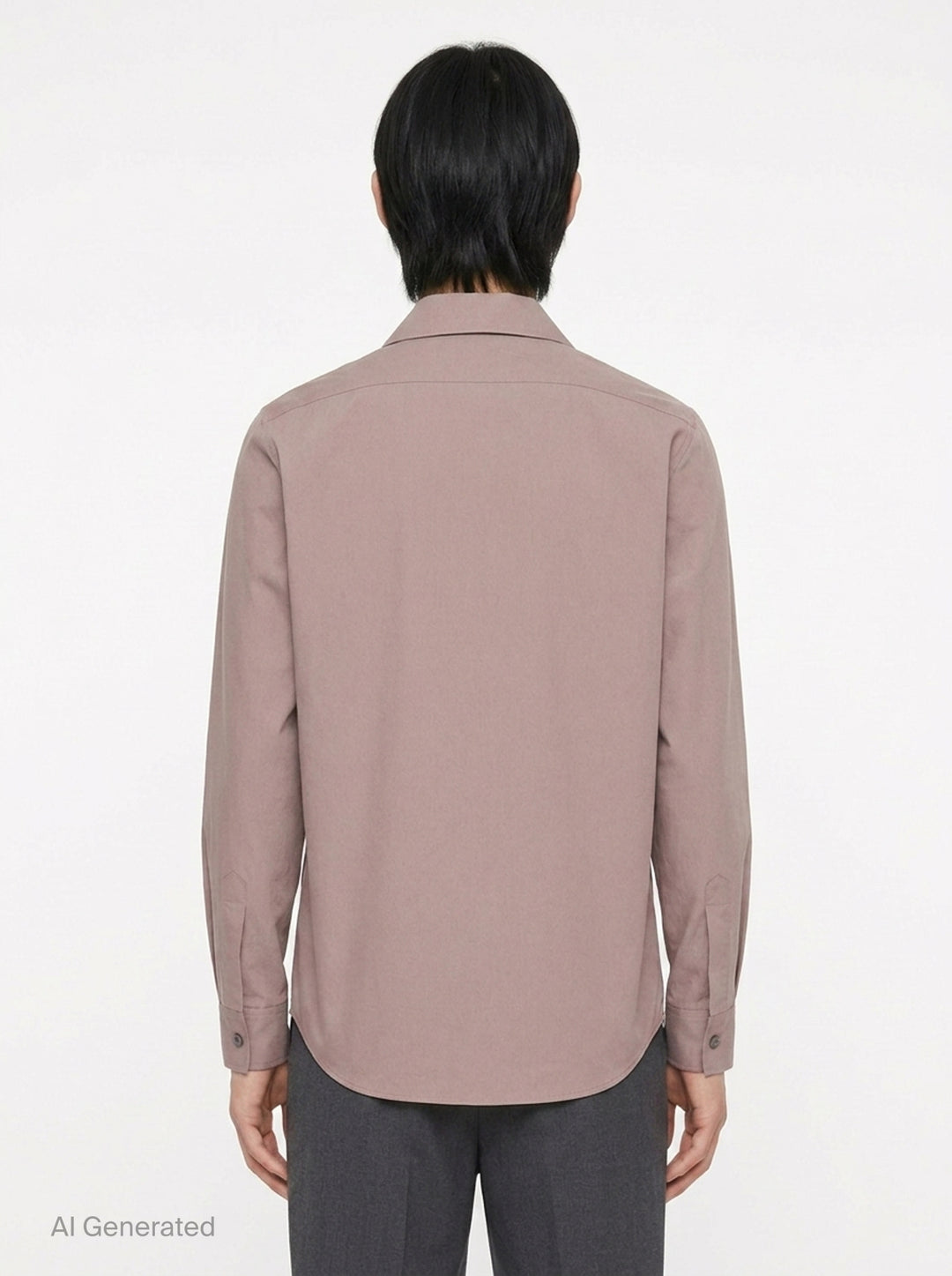 Crispy Washed Cotton Long Sleeve Shirt | Jil Sander | Club21 - back