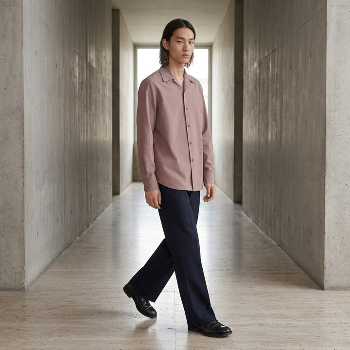 Crispy Washed Cotton Long Sleeve Shirt | Jil Sander | Club21 - lifestyle