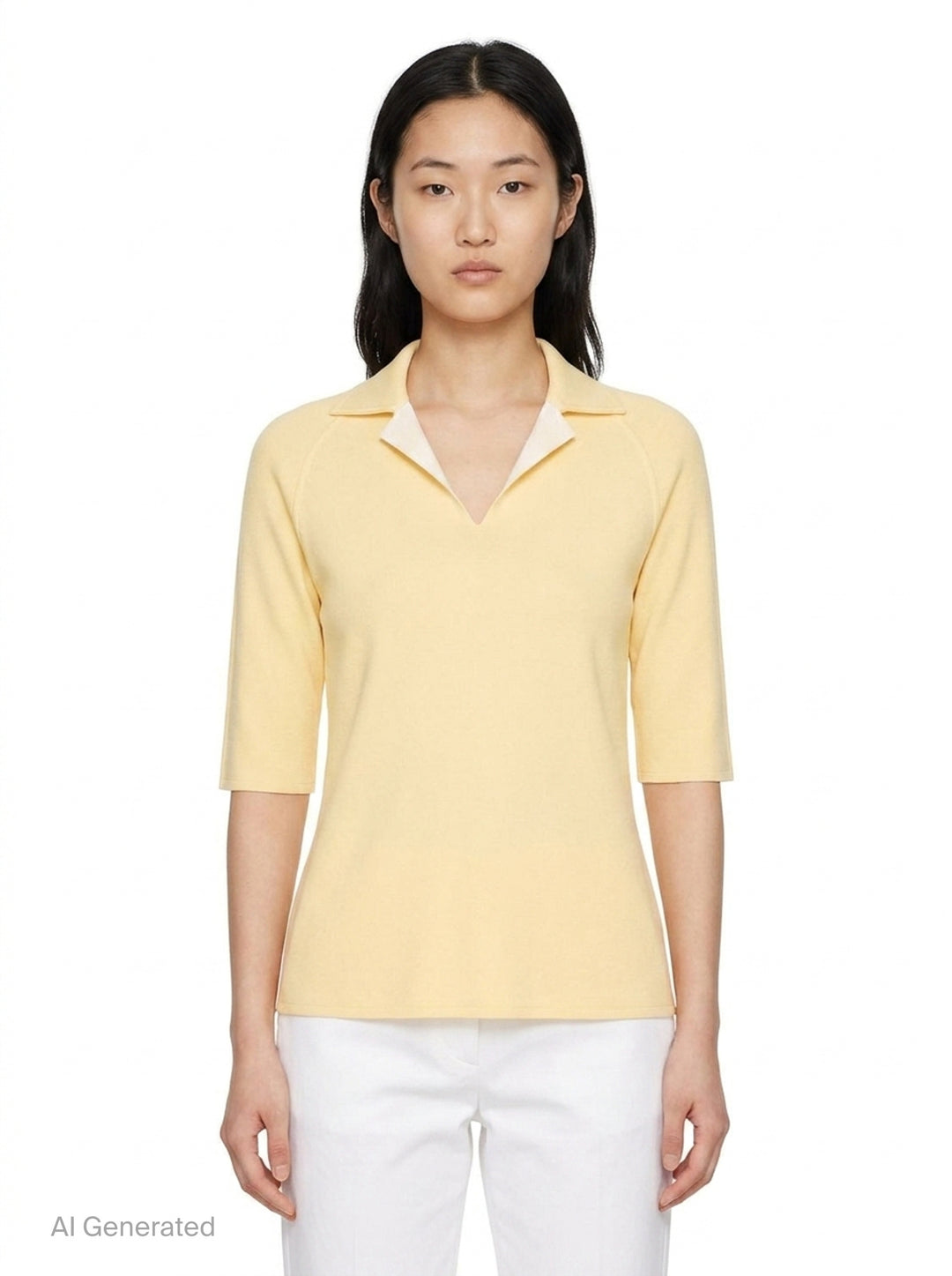 Double Face Short Sleeve Polo | Jil Sander | Club21 - front