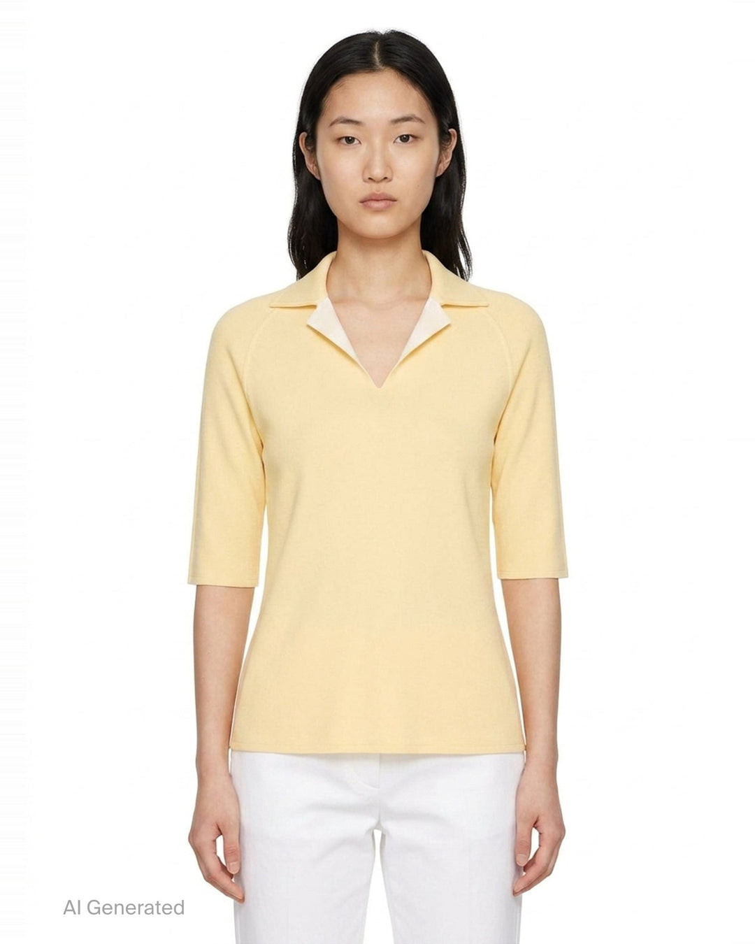 Double Face Short Sleeve Polo | Jil Sander | Club21 - front