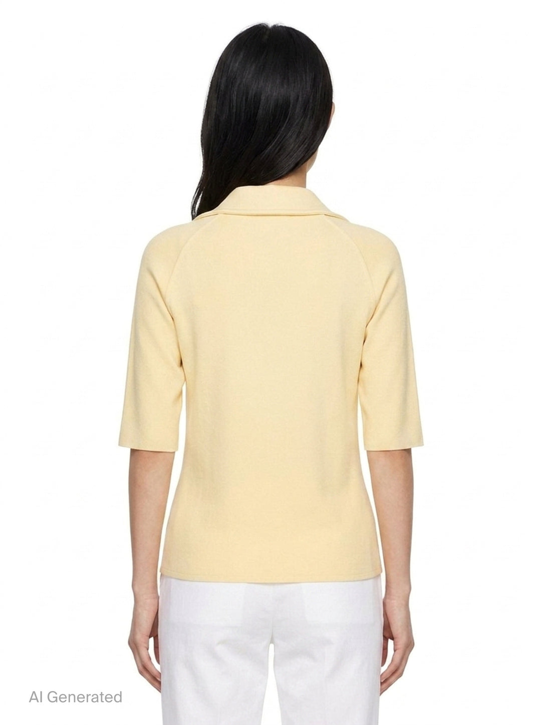 Double Face Short Sleeve Polo | Jil Sander | Club21 - back