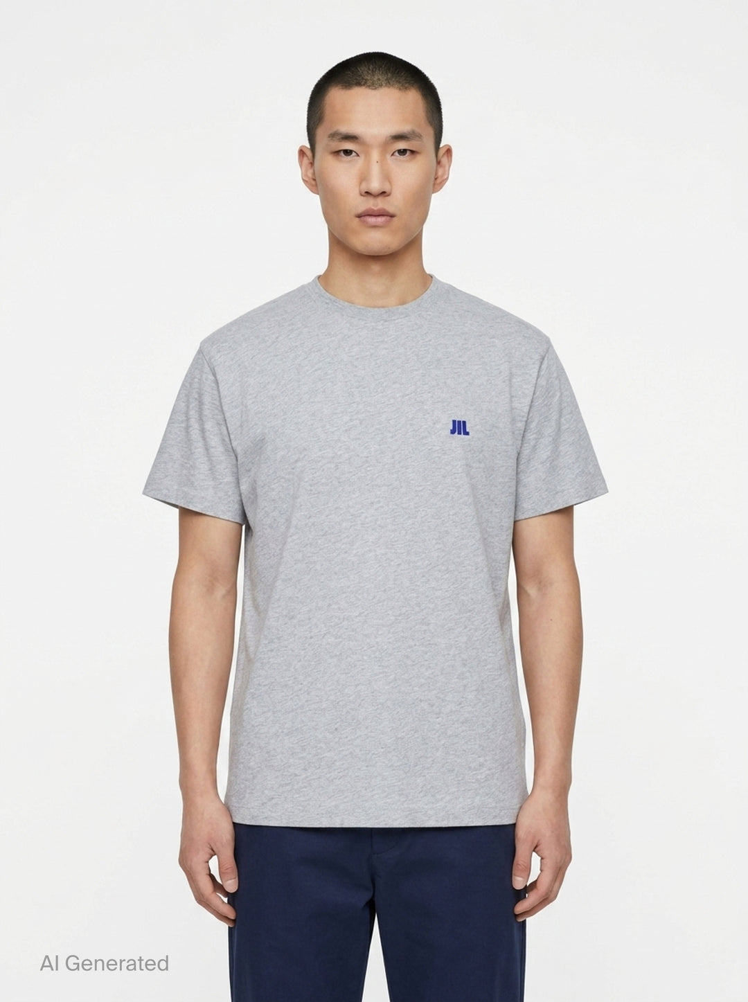 Embroidered Organic Short Sleeve Tee | Jil Sander | Club21 - front
