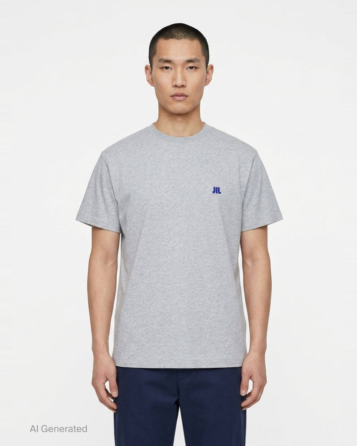Embroidered Organic Short Sleeve Tee | Jil Sander | Club21 - front