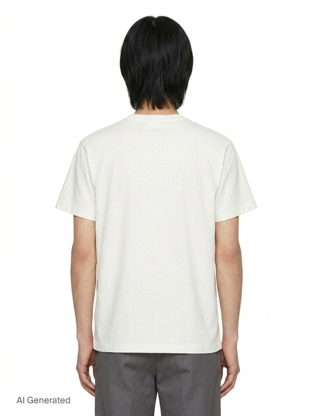 Embroidered Organic Short Sleeve Tee | Jil Sander | Club21 - back