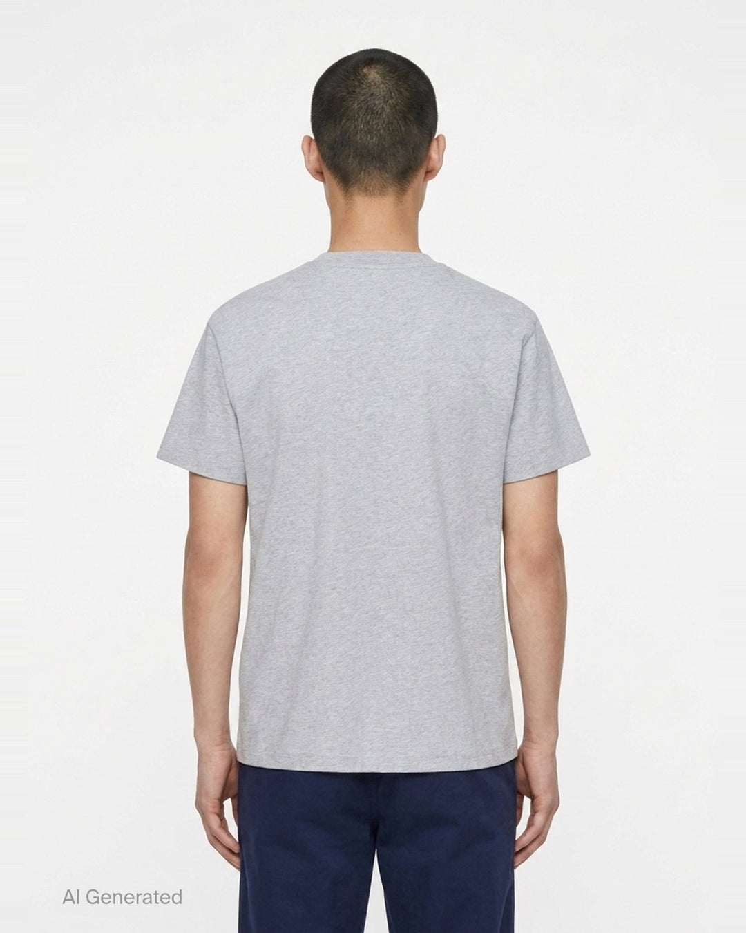 Embroidered Organic Short Sleeve Tee | Jil Sander | Club21 - back