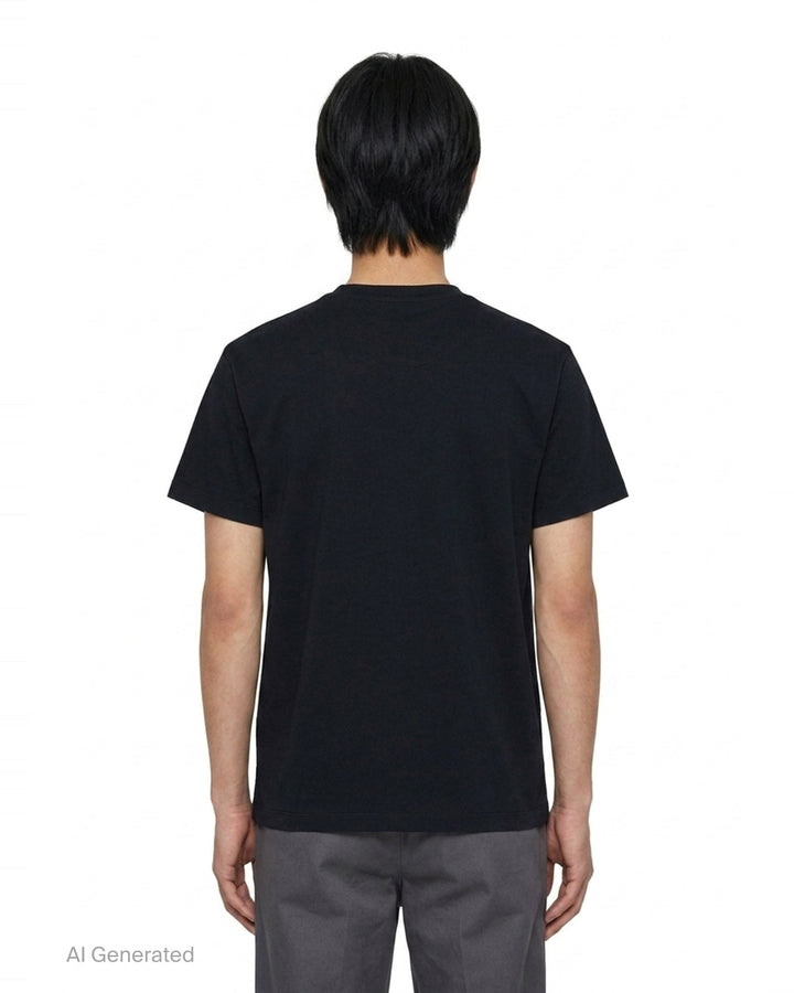 Embroidered Organic Short Sleeve Tee | Jil Sander | Club21 - back