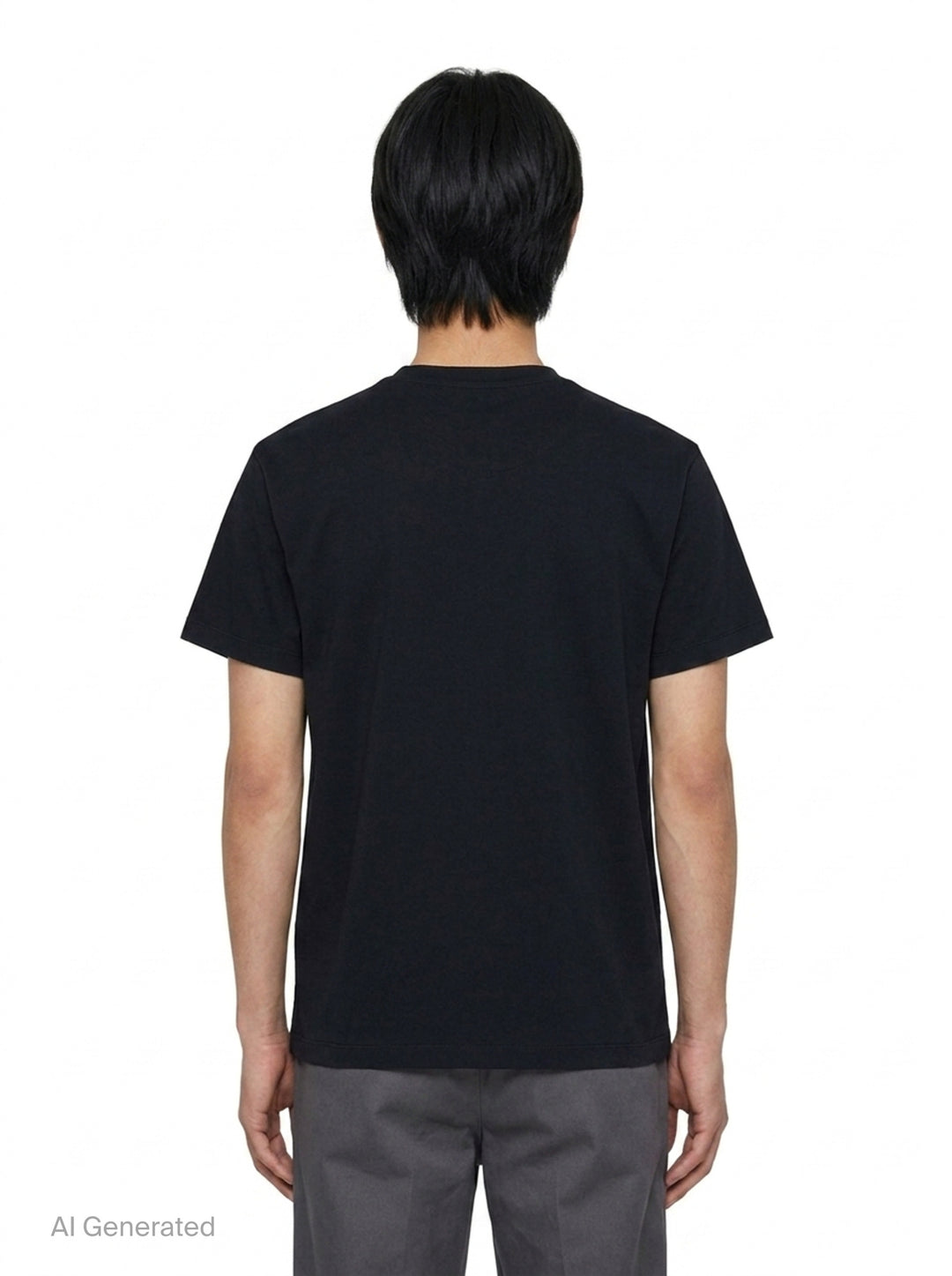Embroidered Organic Short Sleeve Tee | Jil Sander | Club21 - back