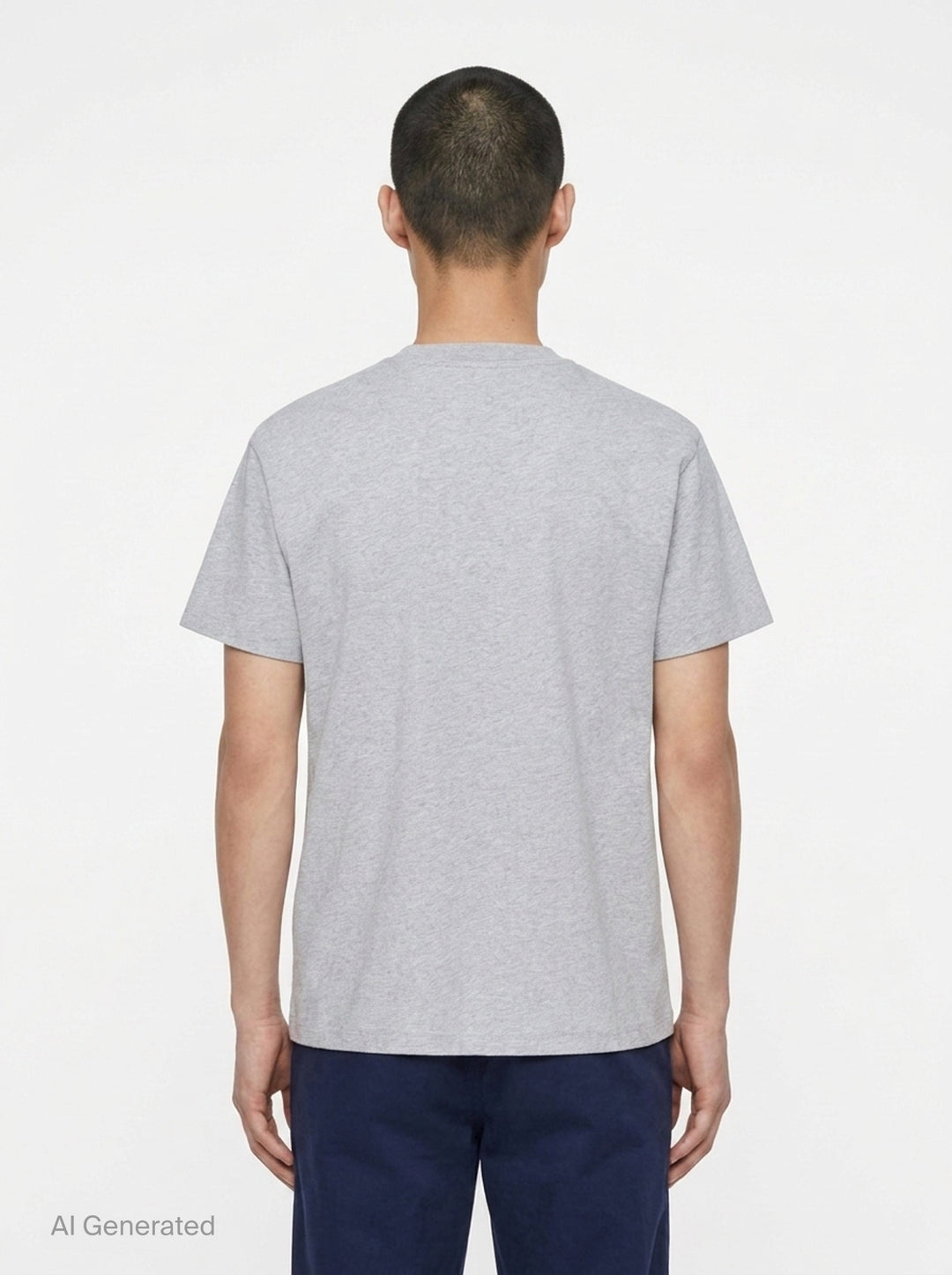 Embroidered Organic Short Sleeve Tee | Jil Sander | Club21 - back