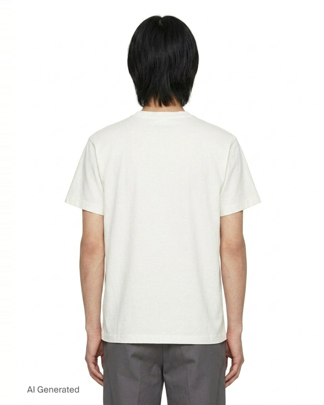 Embroidered Organic Short Sleeve Tee | Jil Sander | Club21 - back