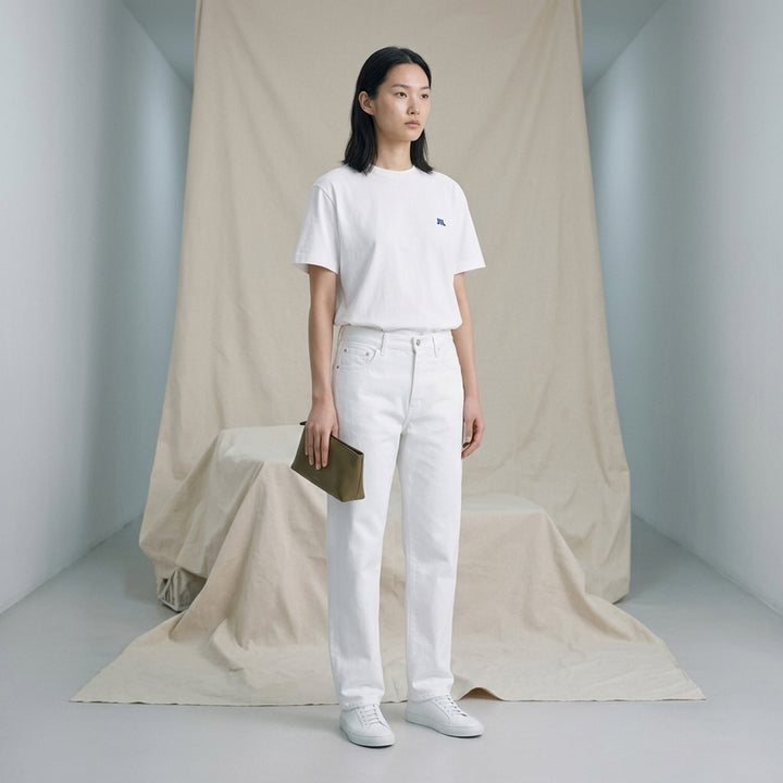 Embroidered Organic Short Sleeve Tee | Jil Sander | Club21 - lifestyle