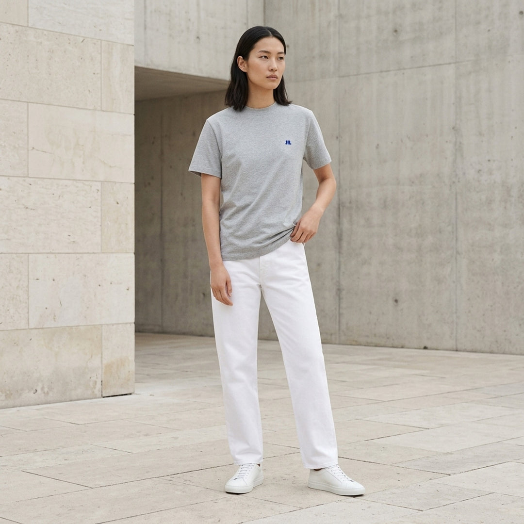 Embroidered Organic Short Sleeve Tee | Jil Sander | Club21 - lifestyle
