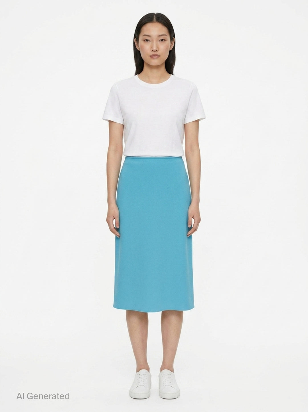 Envers Satin Midi Skirt | Jil Sander | Club21 - front