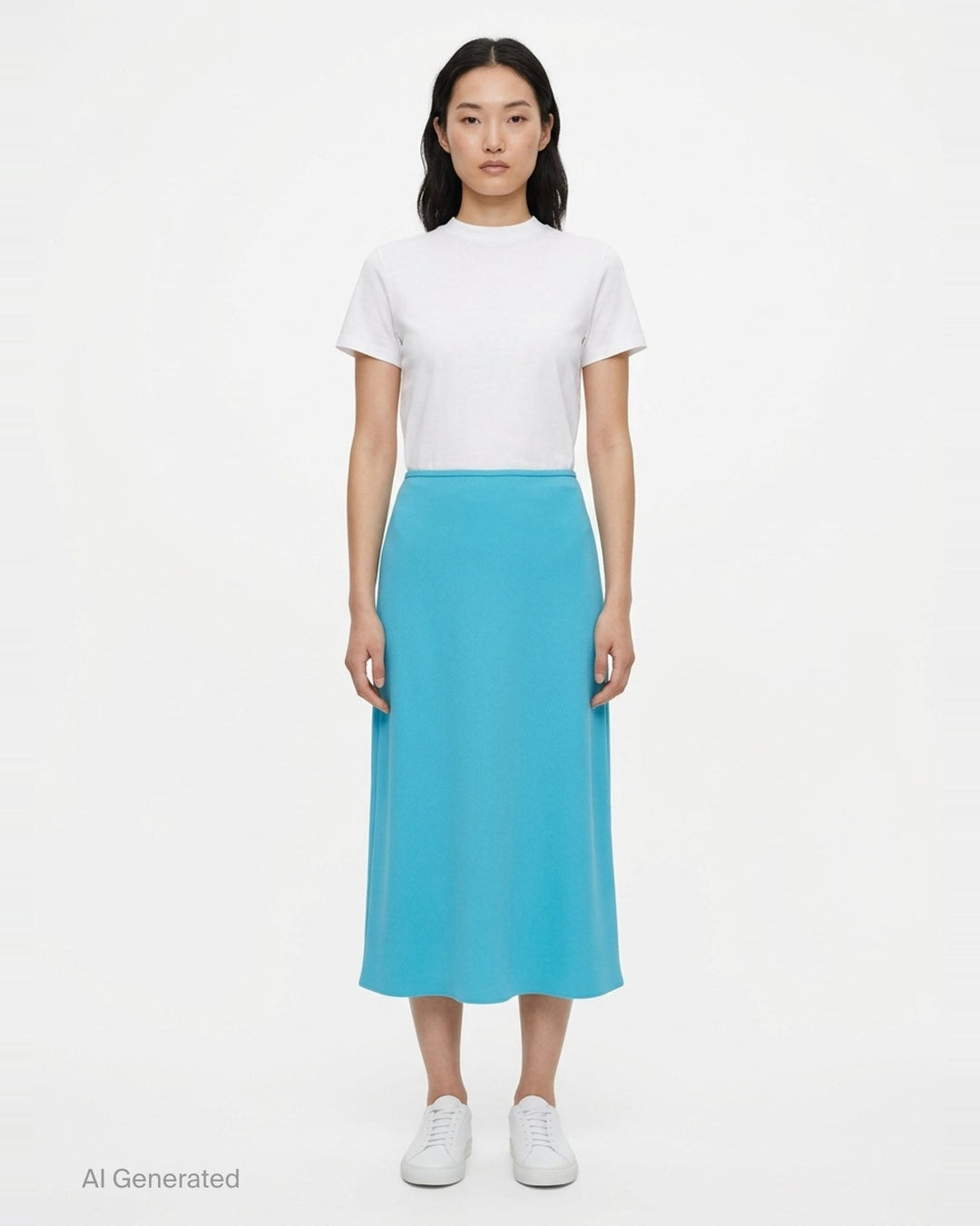 Envers Satin Midi Skirt | Jil Sander | Club21 - front
