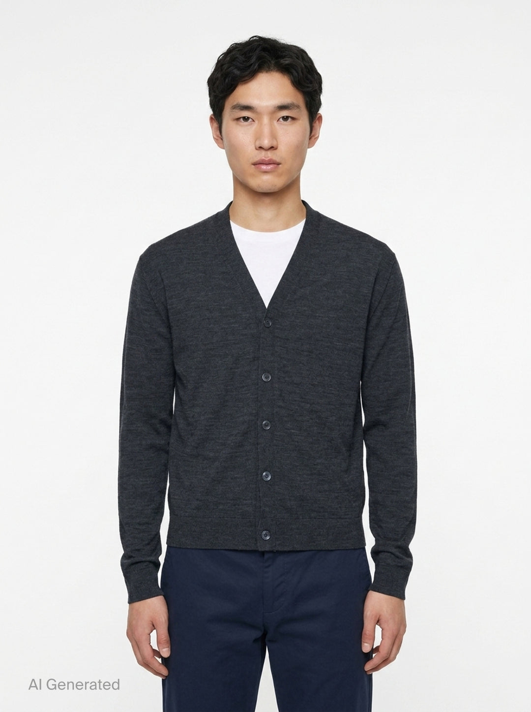 Extrafine Long Sleeve V-Neck Cardigan | Jil Sander | Club21 - front